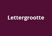 lettergrootte